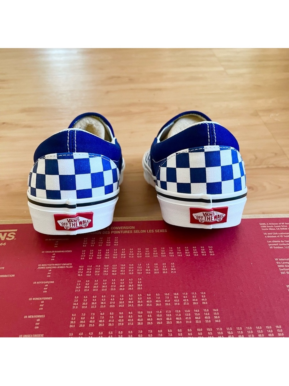 Vans Classic Slip-On
'Checkerboard - Beacon Blue' Women 13.0 US Mens 11.5 US - Picture 7 of 10